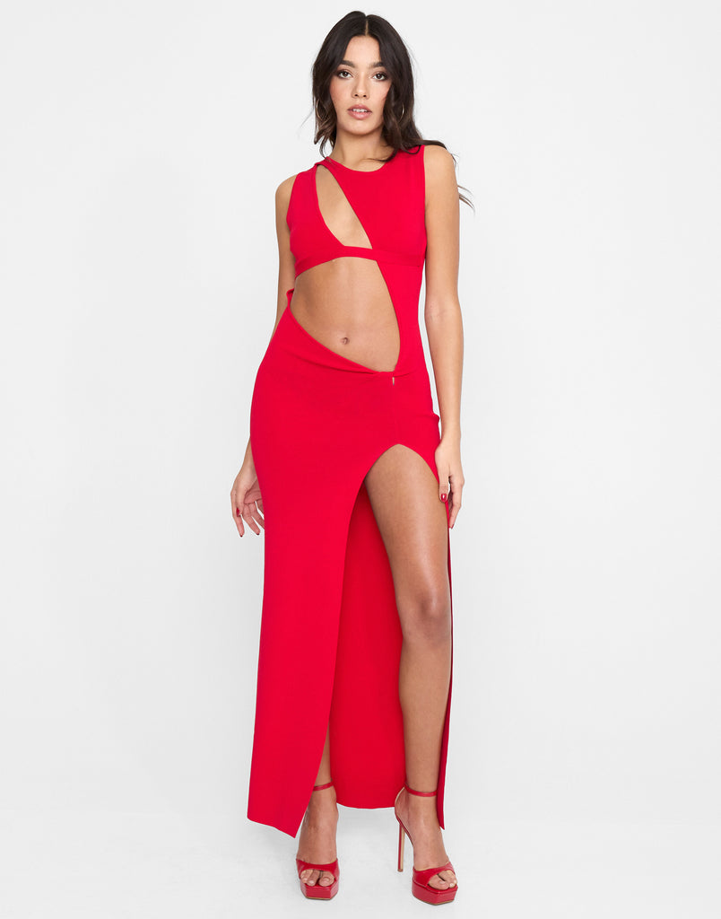 This Is It Maxi Dress in Red | Beach Bunny Swimwear