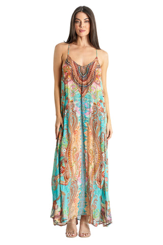 Beaded Luxe Maxi by La Moda - Paisley