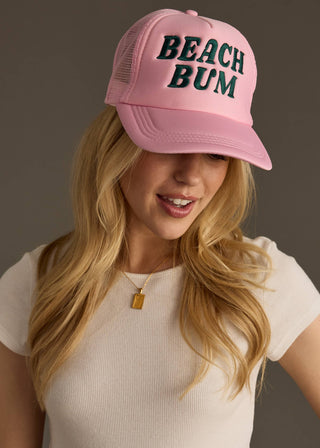 Panache Apparel Co. - Beach Bum Trucker Hat - Light Pink