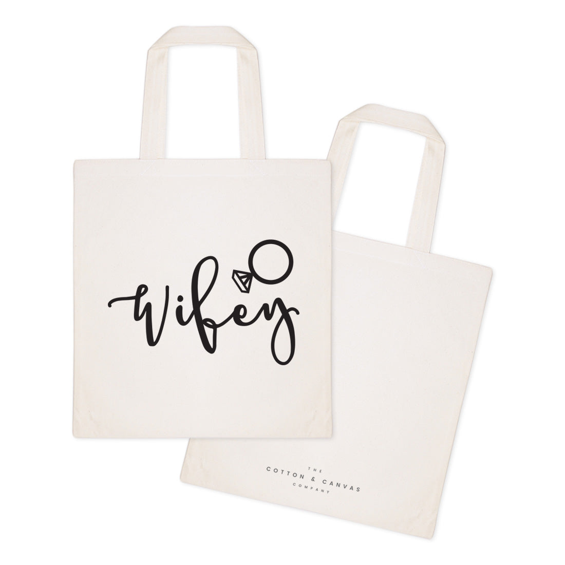 Wifey Wedding Cotton Canvas Tote Bag