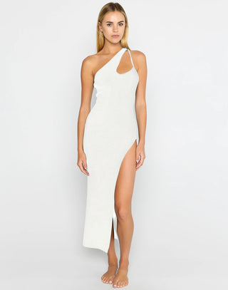 Cross Your Heart Maxi Dress by Summer Haus in White - Front View