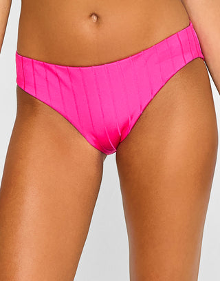 Gloria Full Bottom - Influencer Pink Shiny Wide Rib