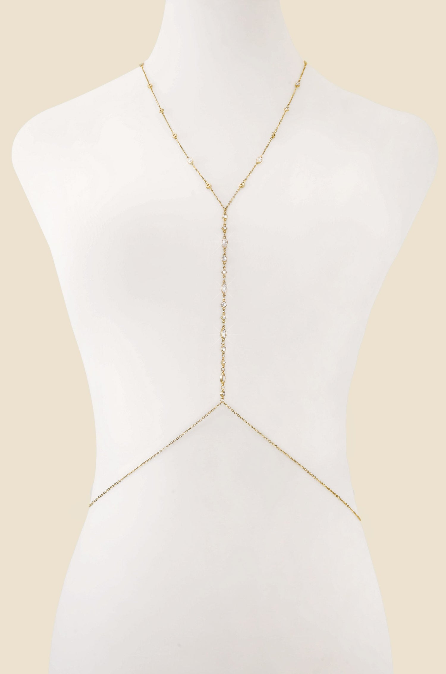 Blissful Crystal Body Chain by Ettika