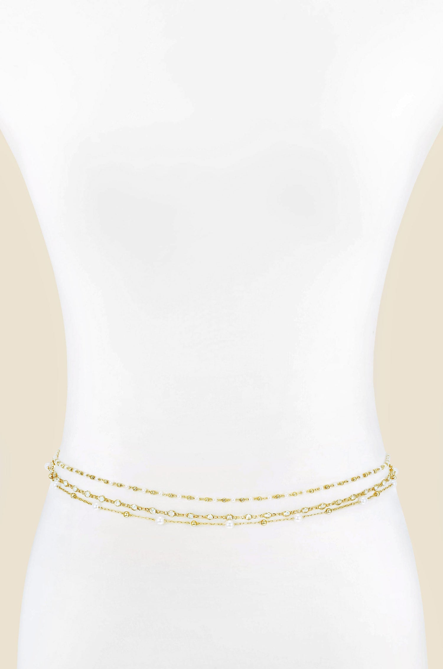 Extended Vacation Pearl Body Chain by Ettika