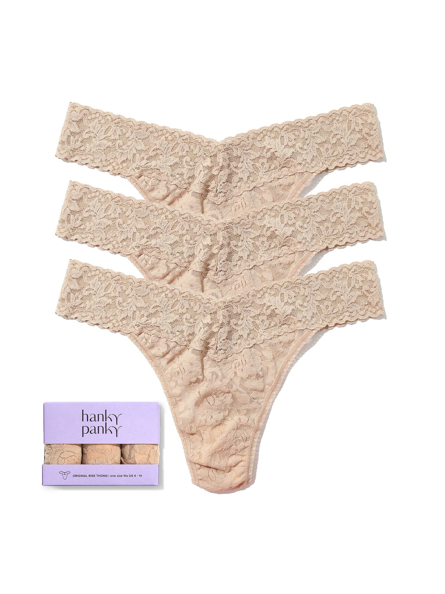 3 Pack Original Rise Thongs Chai