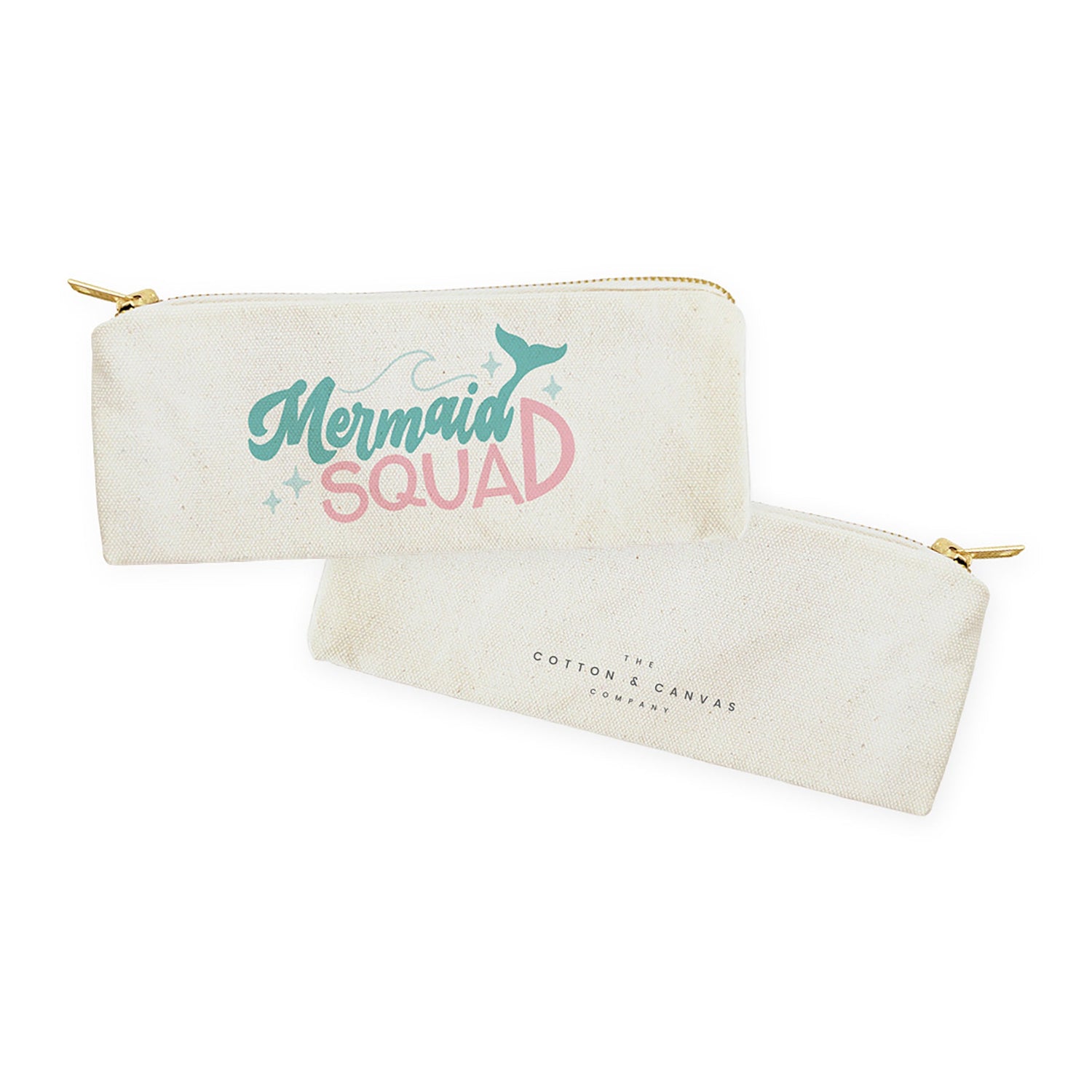 Mermaid Squad Cotton Canvas Pencil Case