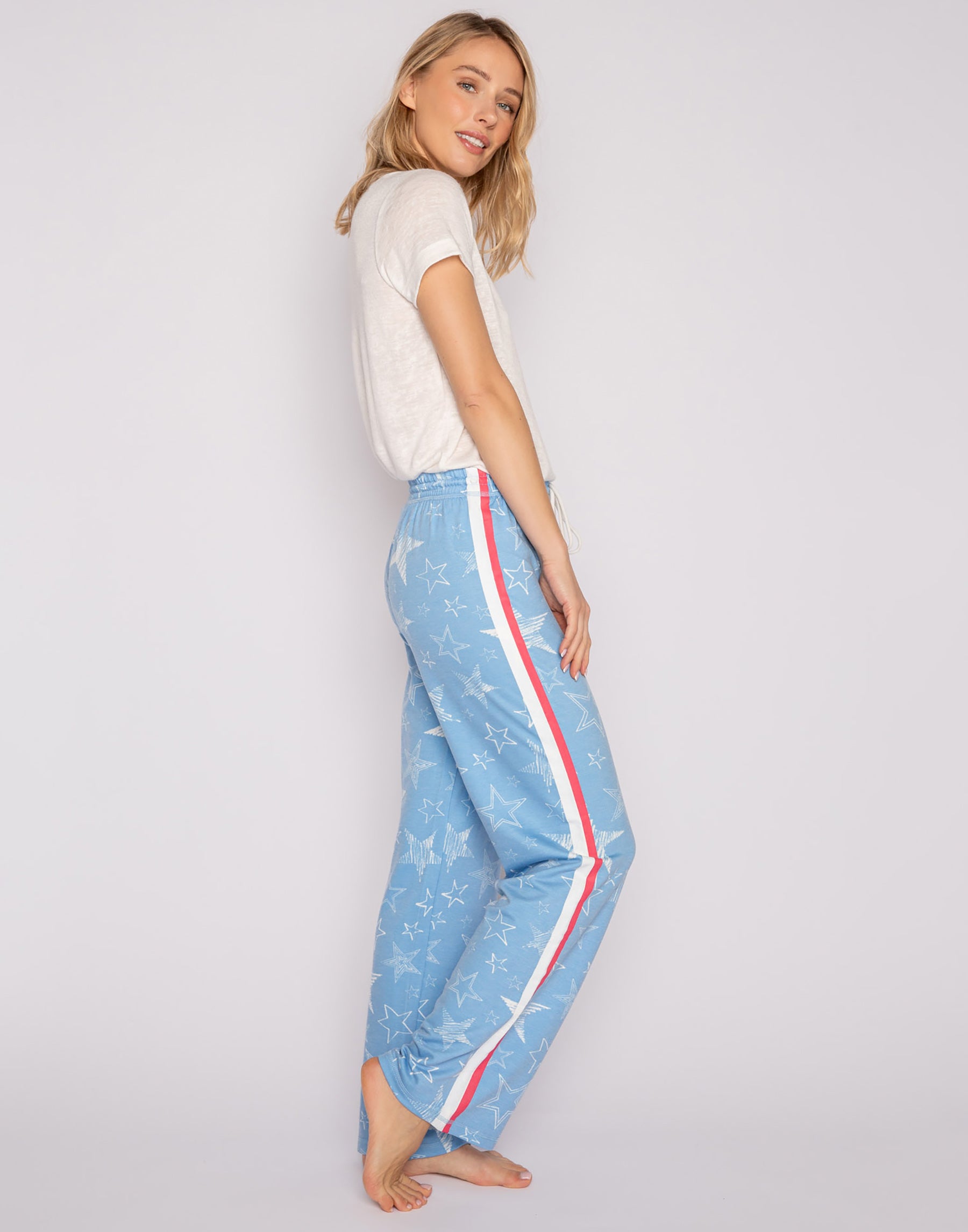 Star Spangled Pant by P.J. Salvage - Tranquil Blue / XS