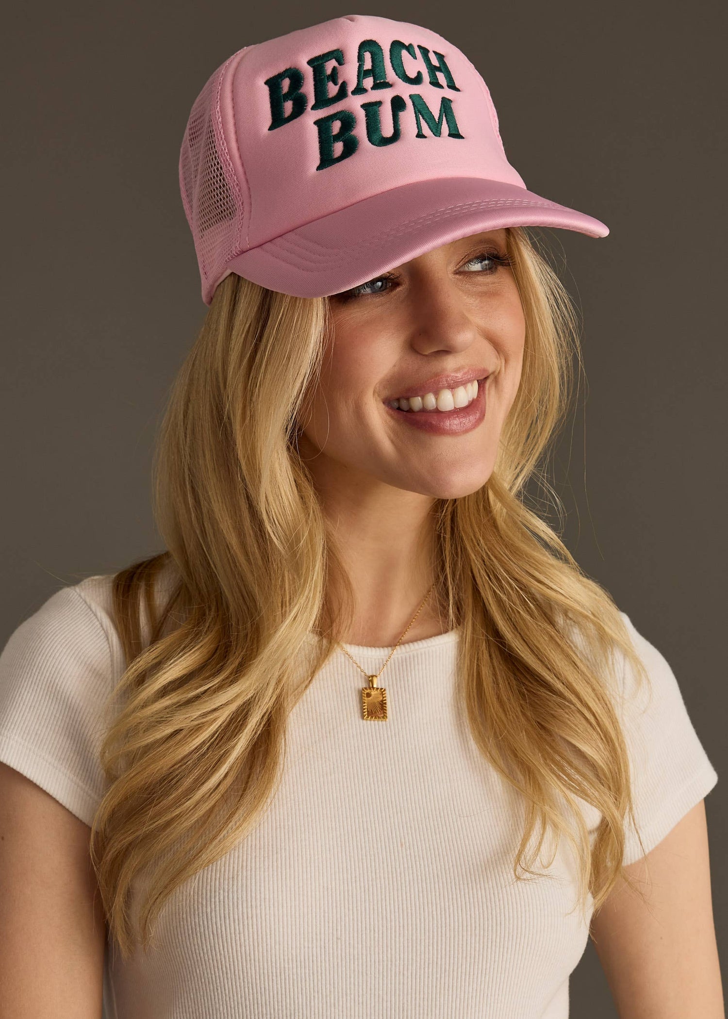 Panache Apparel Co. - Beach Bum Trucker Hat - Light Pink