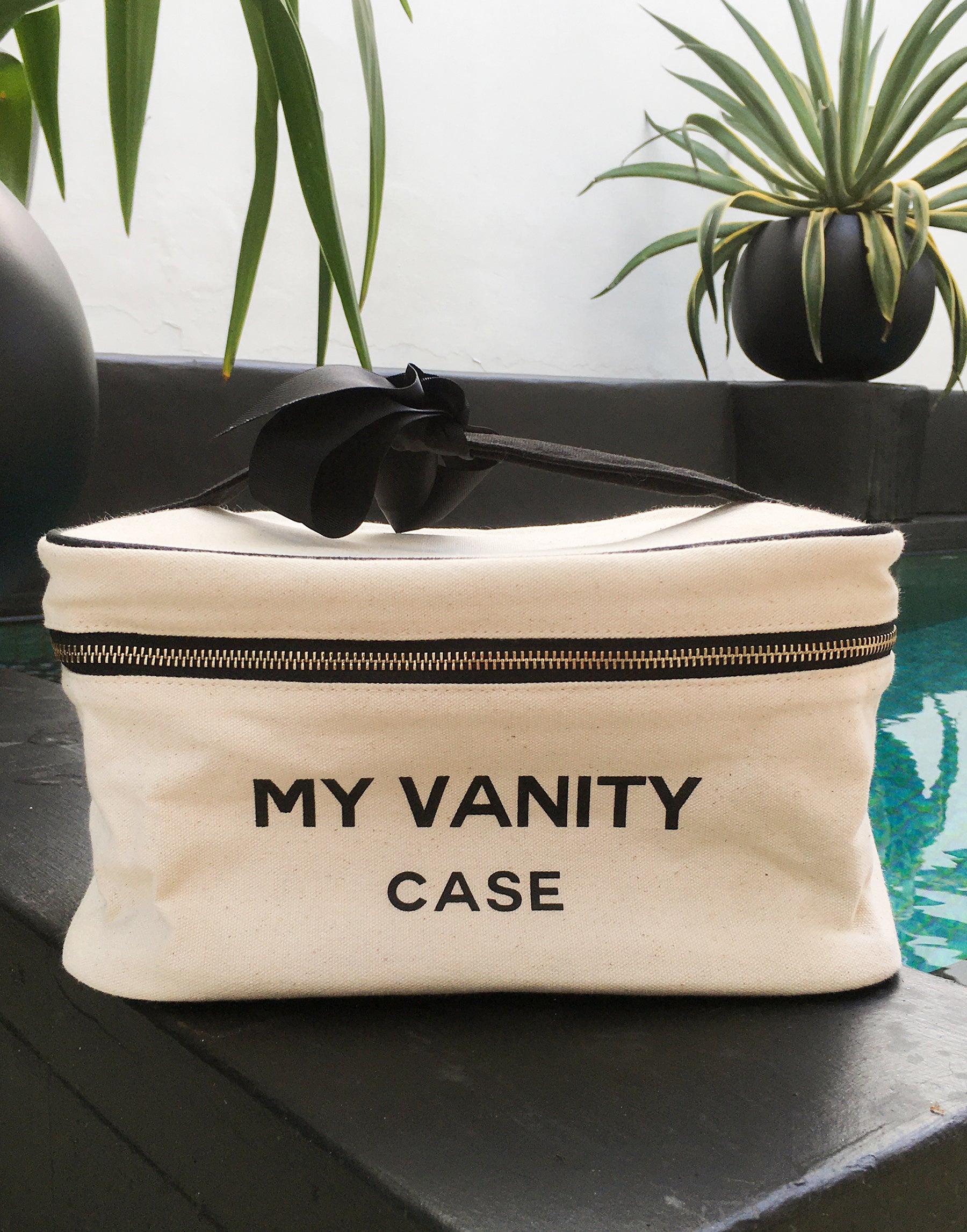 Vanity case makeup bag hot sale