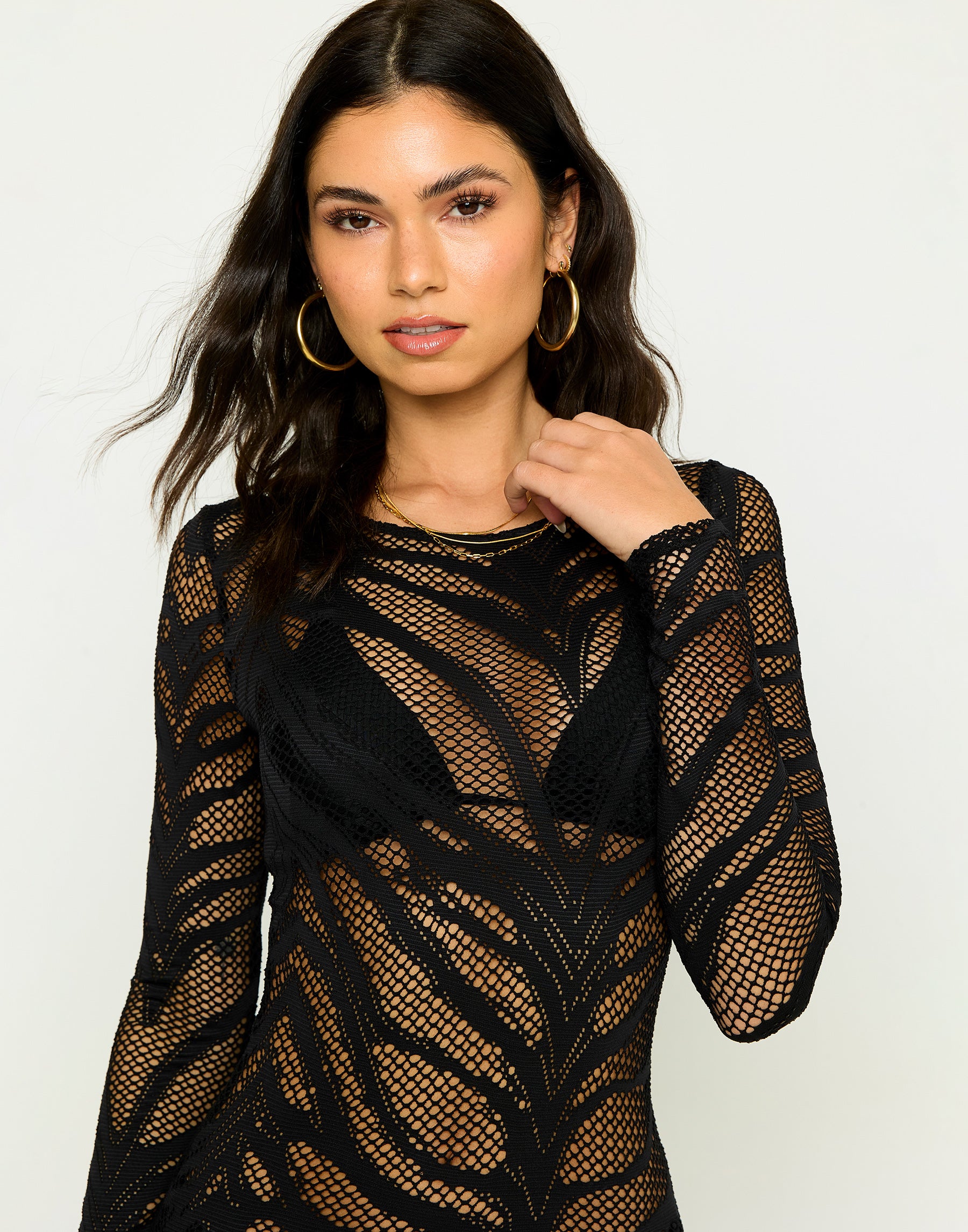 Lacey Nights Maxi Dress in Black | Beach Bunny Swimwear