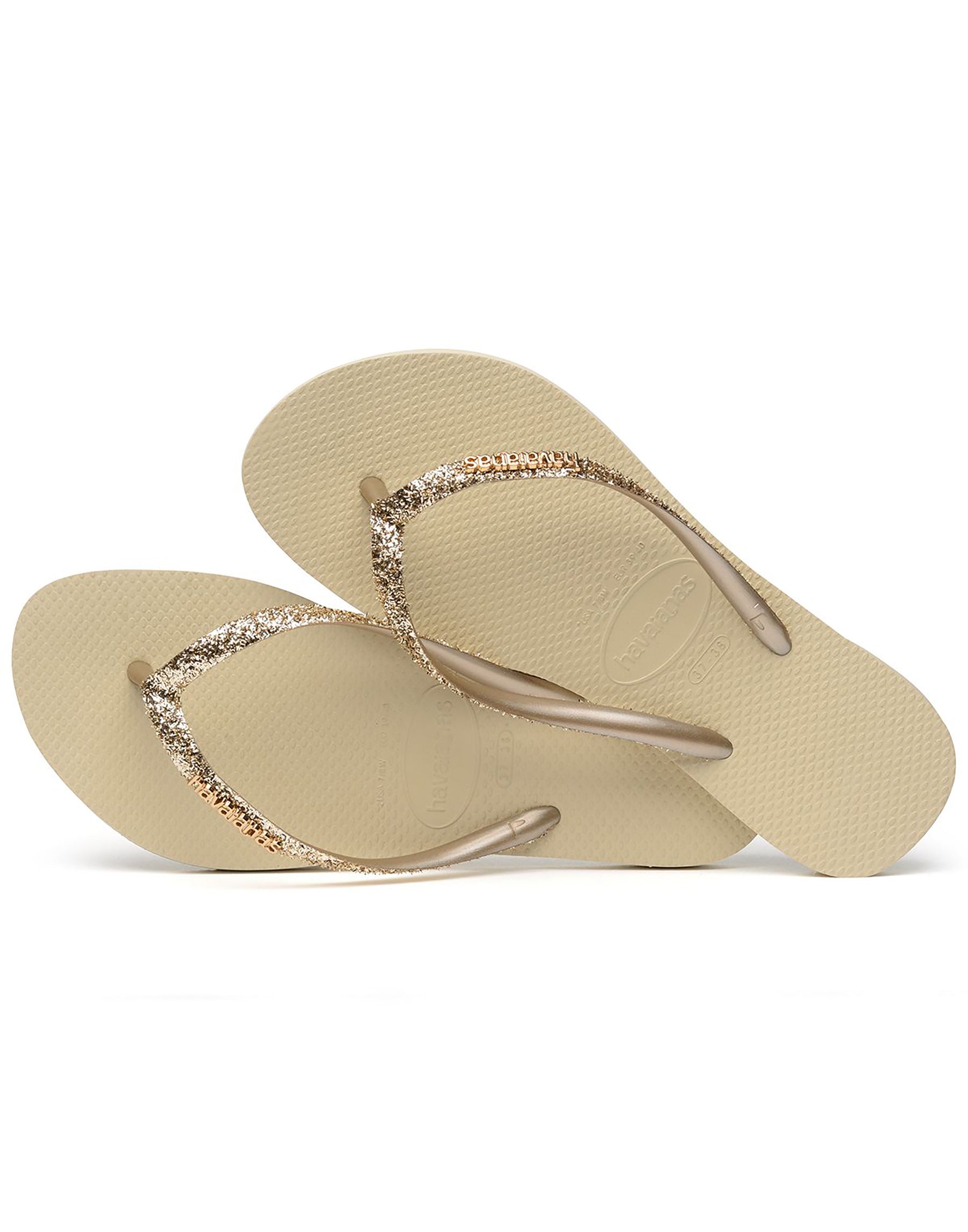 Slim Glitter II Sandal in Sand Grey Beach Bunny Swimwear